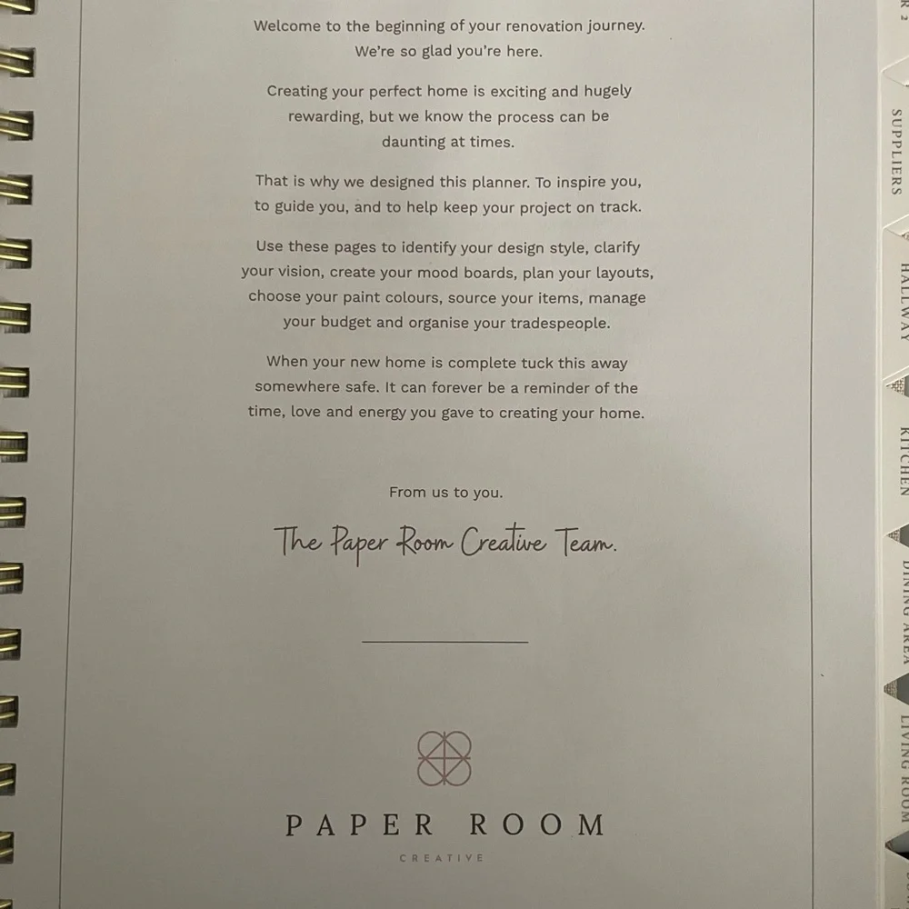 Room by Room Renovation Planner by Paper Room Creative